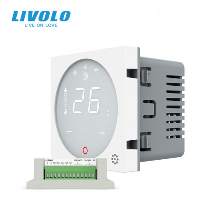 Модуль управления кондиционером Livolo белый (VL-FCA-2WPS72)