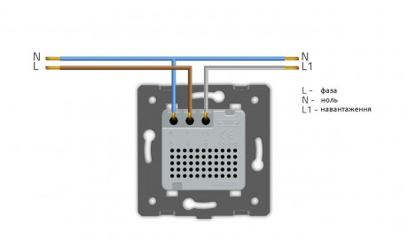 Механизм Терморегулятор со встроенным датчиком температуры Livolo белый (VL-01TM-11)